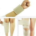 thumbnail image 5 of Knee Wraps, Thigh Compression Garment Bandage Brace Wrap Suitable for Men and Women, Knee Lower Leg Calf Support Band, Thigh Pain Relief, Breathable and Adjustable (Beige), 5 of 6