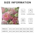 thumbnail image 5 of Creowell Shabby Chic Throw Pillow Covers, Floral Decorative Cushion Flower Pillow Cases 18 x 18 Inch, Pink Rose Pillow Cases for for Summer Spring Wedding, 5 of 5