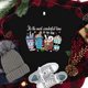 thumbnail image 5 of Nuevas camisetas estampadas navideñas con texto "Enfermera, café, es la época más maravillosa del año", camisetas casuales de manga corta para mujeres y hombres, 5 of 5
