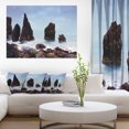 thumbnail image 1 of Sharp Rocky Coastline Raykjanes - Extra Large Seashore Canvas Art, 1 of 3