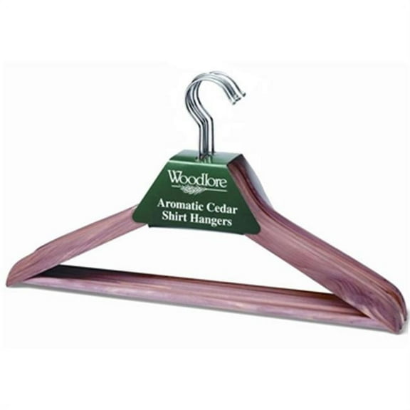 Woodlore  Basic Hanger With Bar- Set Of 10