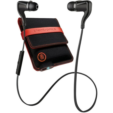 Plantronics BackBeat Go 2 Wireless Earbud Headphones with Charging Case for Smartphones - Black (Certified Used)