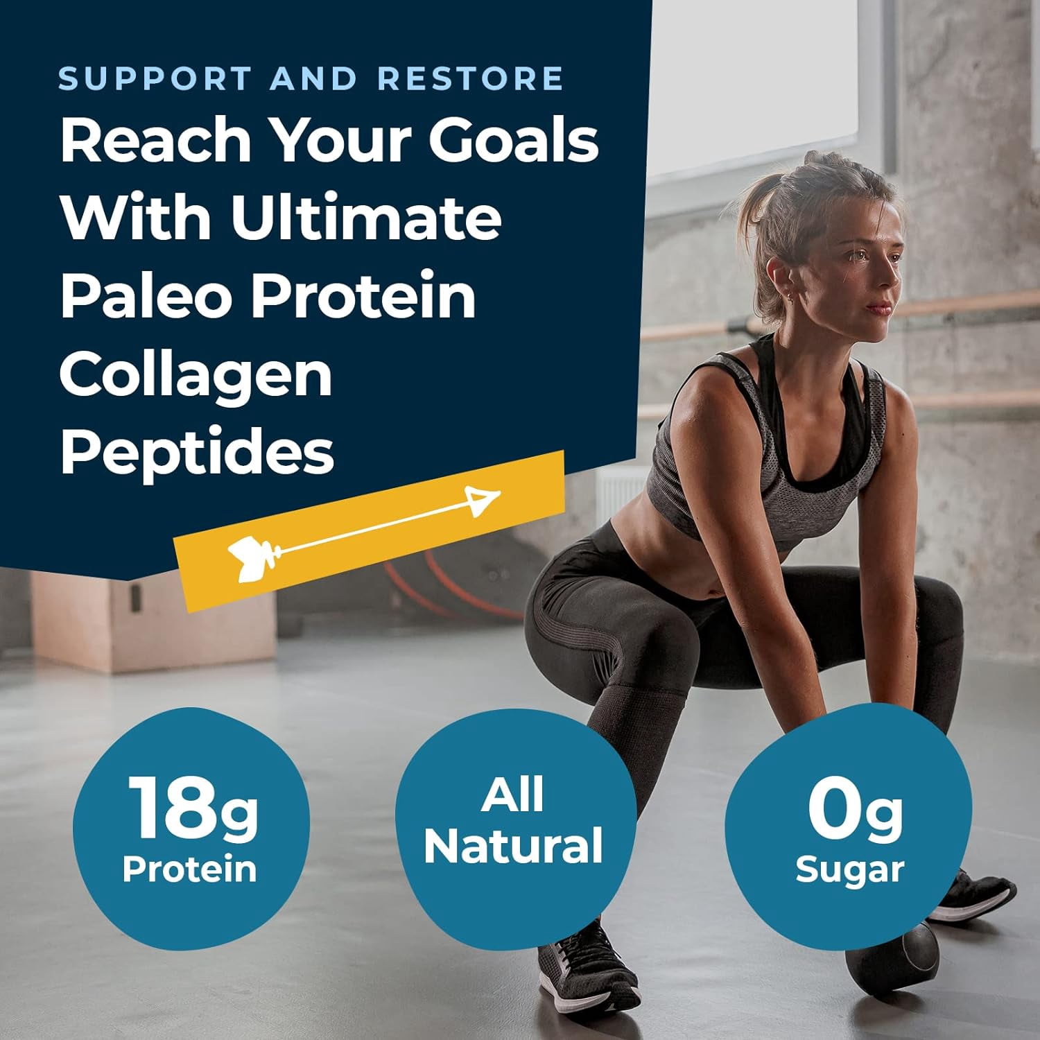 Ultimate Paleo Protein Collagen Peptides | Provides Type I & III Collagen | Paleo and Keto Friendly, Gluten Free, No Artificial Sweeteners or Preservatives - 30 Servings