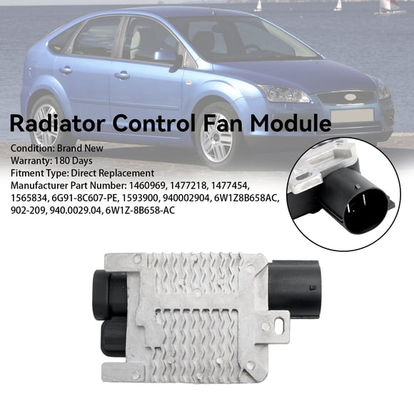 Radiator Control Fan Module 1477218 Fit for Ford Focus MK II/IV 6W1Z8B658AC