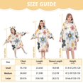 thumbnail image 4 of FORMRS Wearable Blanket Hoodie with Sleeves for Kids Cozy Flannel Sweatshirt, Beige Retro Flower, 4 of 7