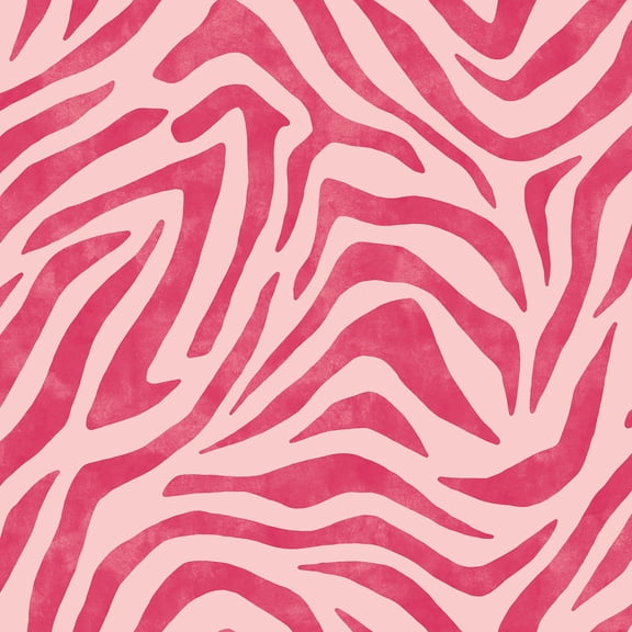 RuPaul RuZebra Pink and Red Peel and Stick Wallpaper, 216-in by 20.50-in, 30.8 sq. ft.