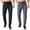 01:Black/Gray, variant on ASUDESIRE 2 Pack Men's Sweatpants Quick Drying Open Bottom Active Athletic Casual Pants Jogger Running Workout Gym Pants with Pockets