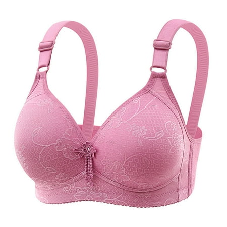 kamemir Women S Minimizer Bras Women s Full Figure Front Closure Bra  Beauty Back Smoothing  Lightly Lined Pink 44