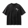 thumbnail image 5 of Oversized Tshirts for Men Summer Short Sleeve Crewneck Drop Shoulder Vintage Washed Distressed T-Shirts Beach Shirt, 5 of 5