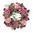 thumbnail image 2 of Guirnalda artificial de 45 cm, arreglos florales, guirnalda colgante, corona de flores Rosado, 2 of 9