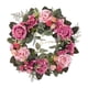 thumbnail image 2 of Guirnalda artificial de 45 cm, arreglos florales, guirnalda colgante, corona de flores Rosado, 2 of 9
