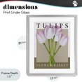thumbnail image 4 of Stupell Industries Contemporary Tulips Flower Market Gray Framed Print Under Glass, 17 x 21, by Jennifer Stith, 4 of 8