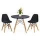 thumbnail image 5 of Mesa De Comedor Redonda Estilo Eames Minimalista Moderna negro 6.49 pulg Pido Todo E-MDCR4M-WH, 5 of 6