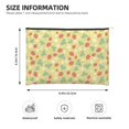 thumbnail image 4 of Rocae Floral Strawberr for Cosmetic Bags for Women Paper Reusable Cosmetic Bag Travel Toiletry Organizer Capacity Multipurpose Zipper Pouch, 4 of 8