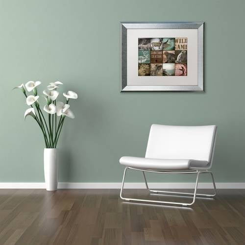 Trademark Fine Art "Cabelas" Canvas Art by Color Bakery White Matte, Silver Frame