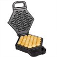 thumbnail image 1 of Bubble Waffle Maker- Electric Non stick Hong Kong Egg Waffler Iron Griddle (Black)- Ready in under 5 Minutes, 1 of 5