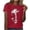 Red, variant on Sexlip Womens Short Sleeve T Shirt Patterned Text Print Crew Neck Design Soft Fabric Relaxed Silhouette for Daily Wear Black S