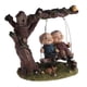 thumbnail image 1 of Figura de resina de pareja de ancianos felices, momentos dulces, aniversario de pareja de ancianos Columpio, 1 of 8