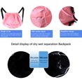 thumbnail image 4 of Mochila Con Cordón, Bolsa De Natación Separada En Seco Y Húmedo, Bolsa De Deporte Portátil Para Gimnasio, Mochila Kearding OD014548-02, 4 of 6