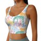 thumbnail image 2 of Balery Zebra Colourful Sujetadores deportivos con espalda cruzada para mujer, acolchados, sin costuras, de alto impacto, ideales para yoga, gimnasio, entrenamiento y fitness.-Small, 2 of 8