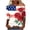 Multicolor E, variant on 250 Anniversary Usa Shirt Women 3/4 Sleeve Crewneck Basic Tee Tops Loose Fit Dressy Casual Shirts Multicolor Z XXL
