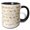 Black/White, variant on 3drose, Image of Abstract Gold and White Splashes, 11oz Mug