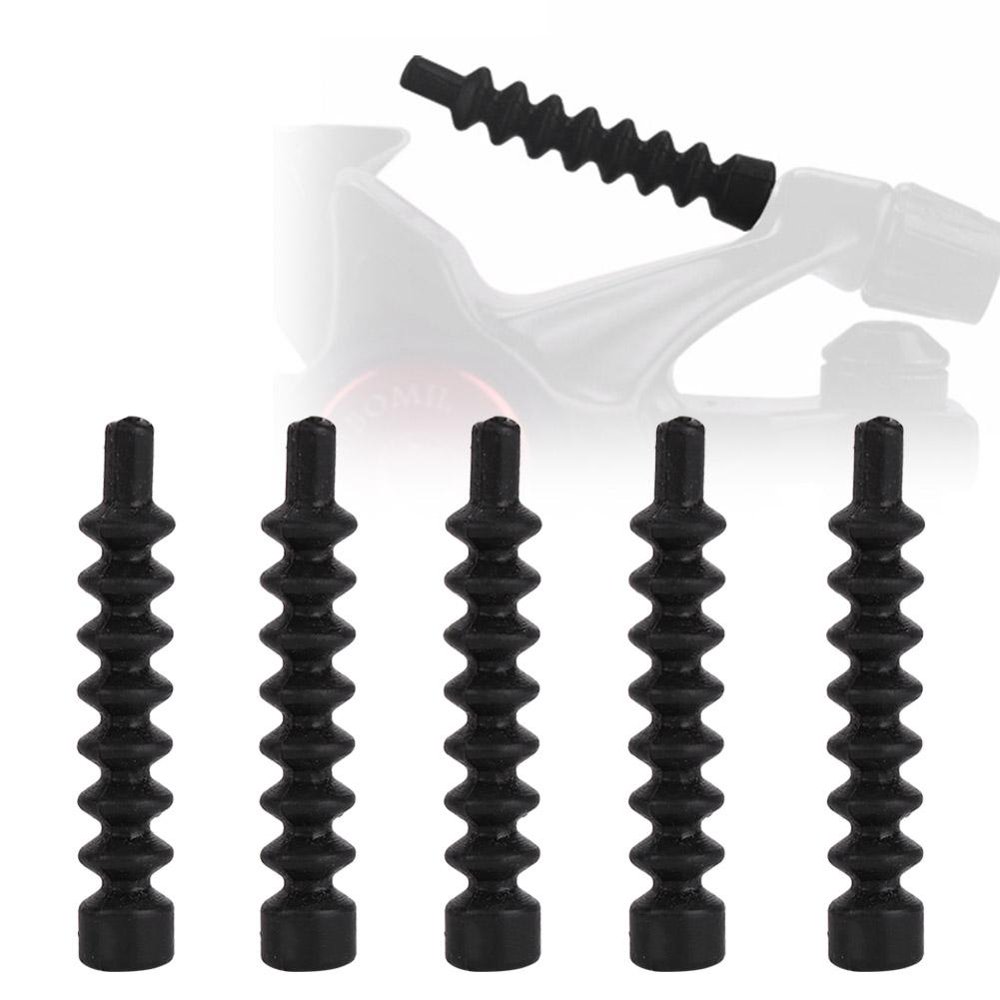 Tebru 5PCS Mountain Bicycle Bike V Brake Cable Rubber Boots Protective
