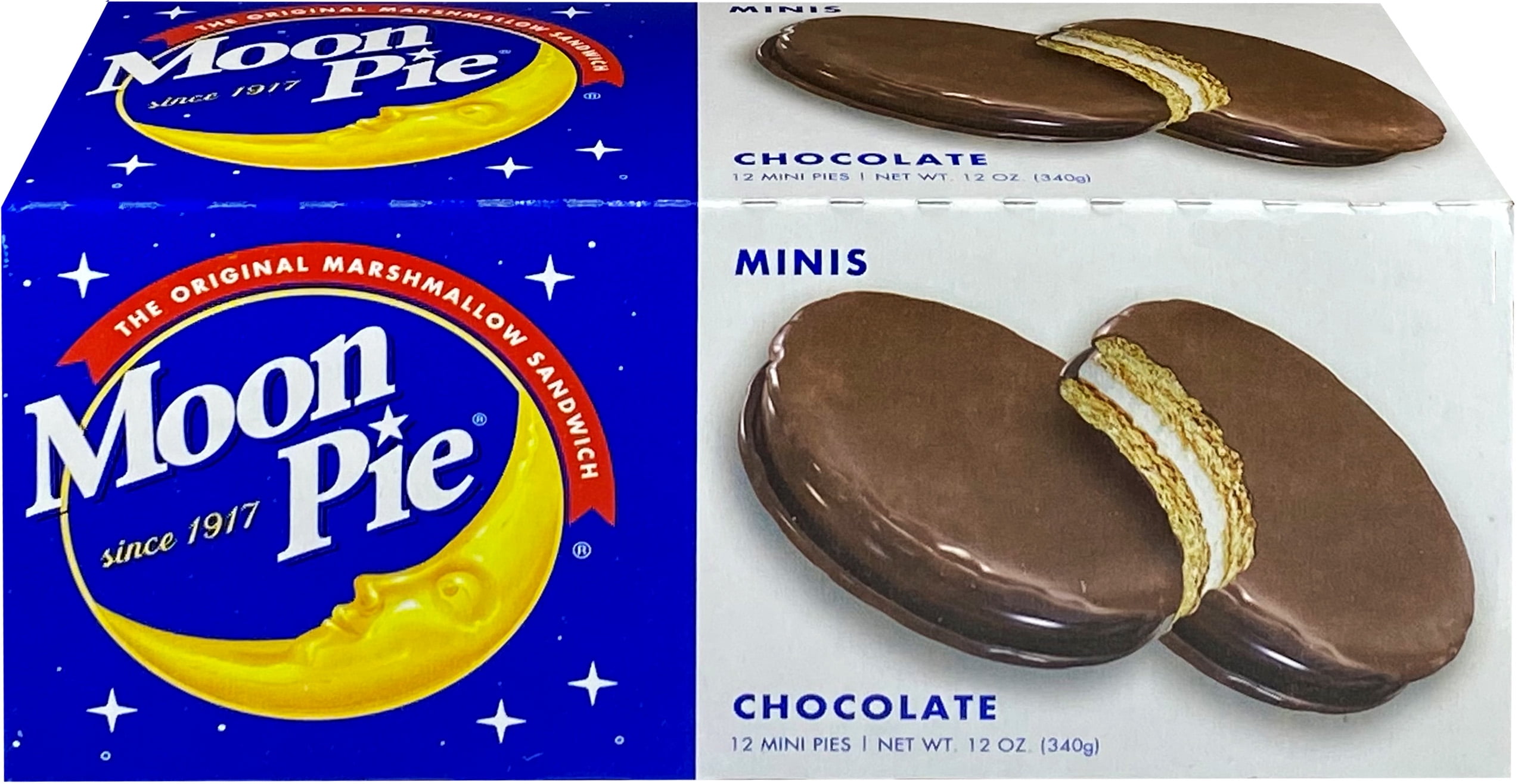 Moon Pie Mini Chocolate Marshmallow Sandwiches, 1 Oz., 12 Count