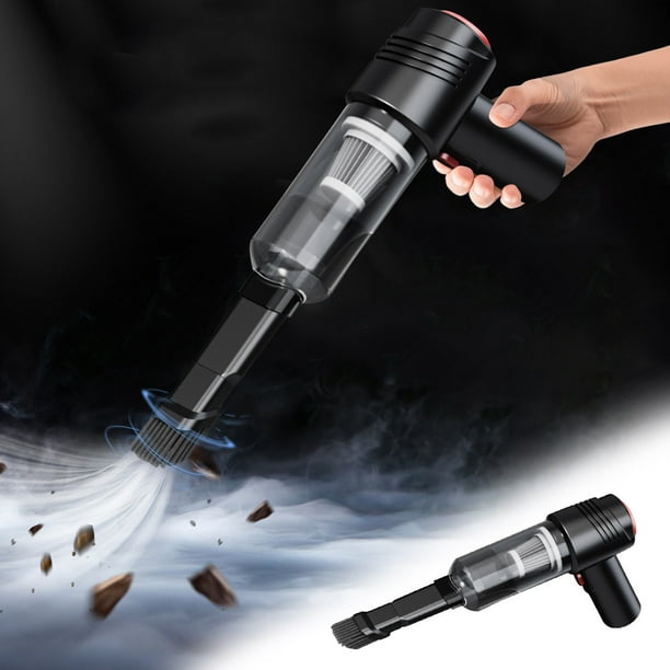 Car Mounted Vacuum Cleaner Wireless Charging For Car Use High Suction Power For Household Use Powerful Small Handheld Mini Car Interior