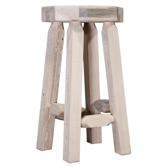 Homestead Collection Counter Height Backless Barstool, Ready to Finish