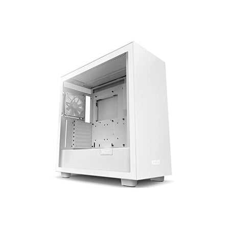 UPC: 0815671019424 | NZXT H7 – Mid-Tower PC Gaming Case – Tempered Glass – Enhanced Cable Management – White