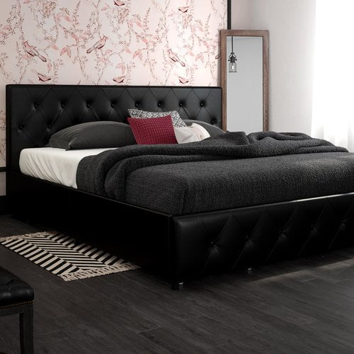 Dhp Dakota Upholstered Storage Platform Bed Com Dhp Dakota Upholstered Storage Platform, Upholstered King Bed Frame With Storage Drawers