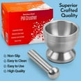 thumbnail image 4 of MEDca Pill Crusher Food Grade Stainless Steel Pestle Medicine Grinder Set, H x 5.5 in - Material Steel, 4 of 9