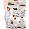 thumbnail image 3 of Pijama Infantil De Una Pieza Con Diseño De Gato Gris Y Azul, 3 of 6