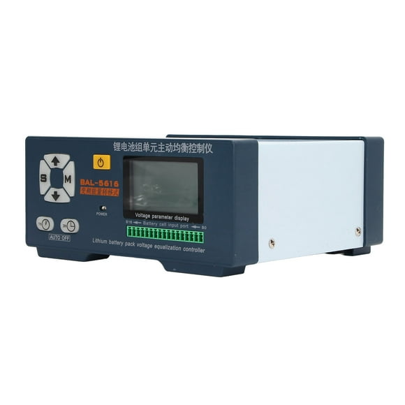 Lithium Battery Active Balancer, Safe Lithium Battery Balance Controller Self Balancing 5A AC110V-220V Real Time Monitor for EU Plug,US Plug