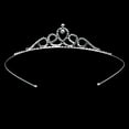 thumbnail image 2 of Tiara de cristal para novia / Horquillas para el cabello / Diadema / Lazo para el cabello (Plateado), 2 of 7