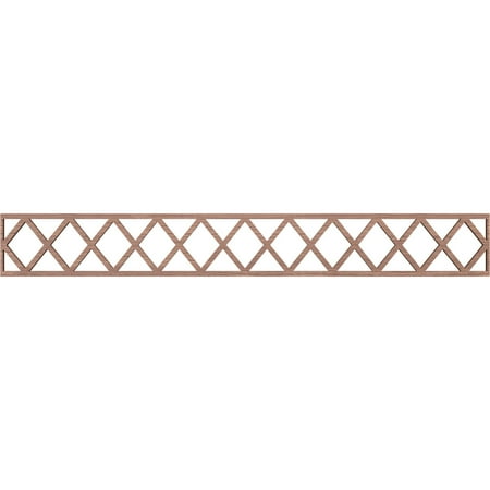 

Ekena Millwork 46 1/4 W x 6 H x 3/8 T Wolford Fretwork Moulding Walnut