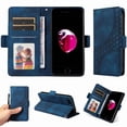 thumbnail image 1 of Funda GANGXUN para iPhone 7 Plus/8 Plus con diseño acolchado elegante, cuero PU, protección total y ajuste preciso, 1 of 5