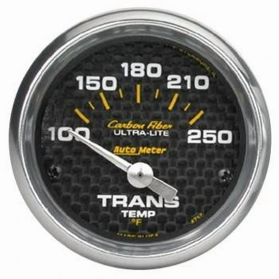 4757 Carbon Fiber Electric Transmission Temperature Gauge - 2.06 in. - 100-250 deg F