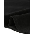 thumbnail image 6 of Agnes Orinda Women's Plus Size Corduroy Pinafore Short Dress Overall Dresses Suspender Skirt with Pocket 1X Black, 6 of 7