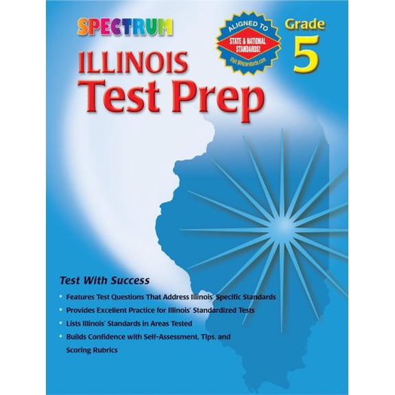 Pre-Owned Illinois Test Prep, Grade 5 (Paperback) 0769634850 9780769634852