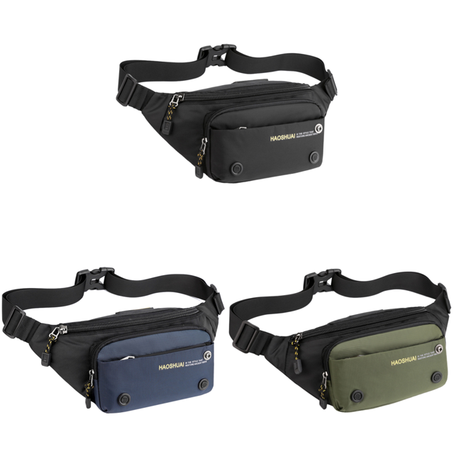 Riñonera Deportiva para Hombre Pecho Correr Impermeable Con Correa Ajustable Color
