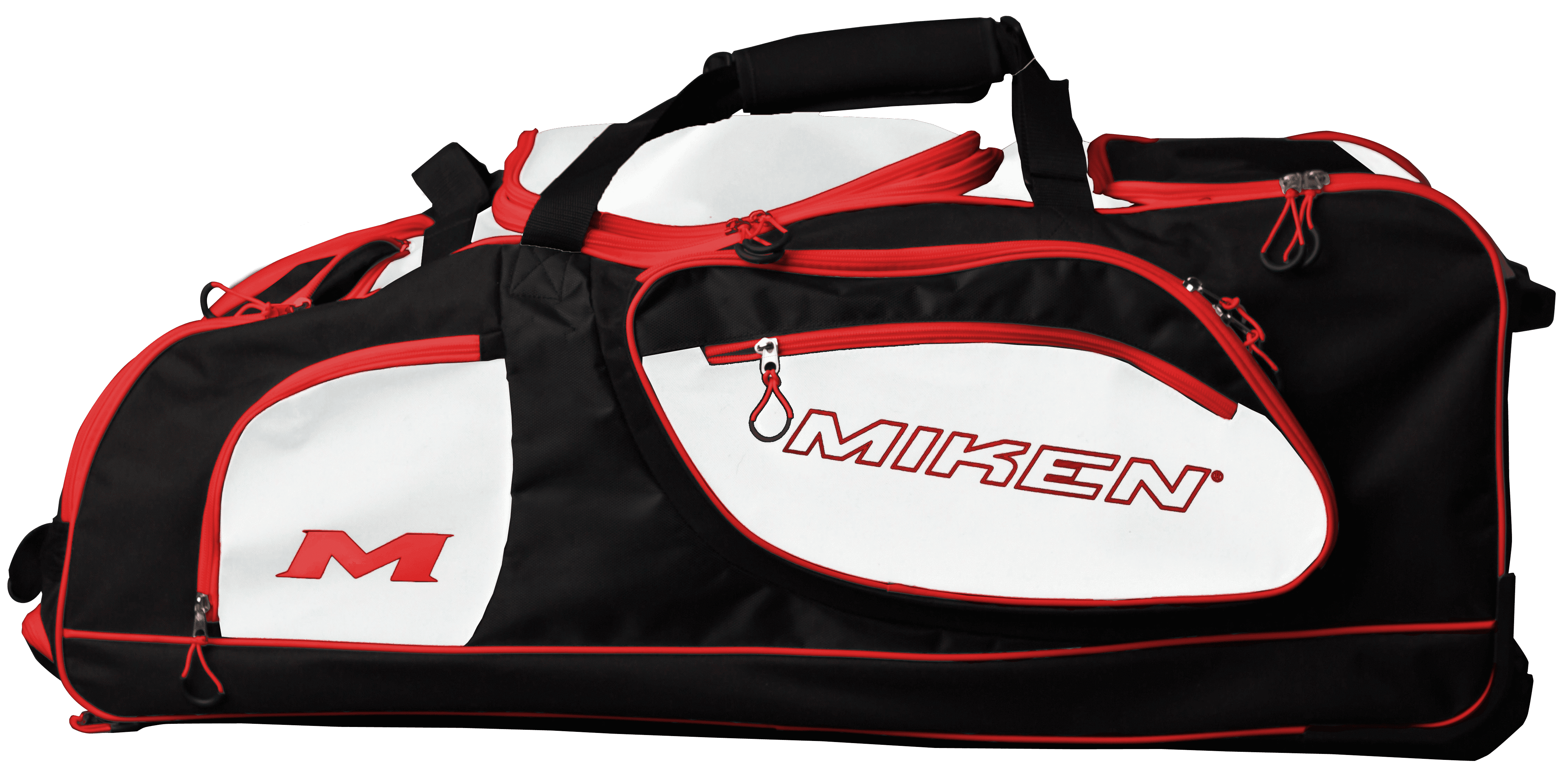 Miken Championship Wheeled Slowpitch Softball Equipment Bag (Black
