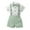 Green, variant on WOYY Infant Boys Summer Suit Short Sleeve Bowtie Shirt and Suspenders Shorts Outfits