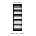 thumbnail image 4 of Madesa Pantry Storage Cabinet Armoire Closet with 2 Doors and 5 Utility Shelves 23"L Wooden Organization Unit for Bedroom, Office, Laundry Room, Kitchen, and Garage - Black, 4 of 9