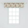 thumbnail image 2 of Ambesonne Colorful Window Valance, French Eiffel Tower Image, 54" X 12", Multicolor, 2 of 3
