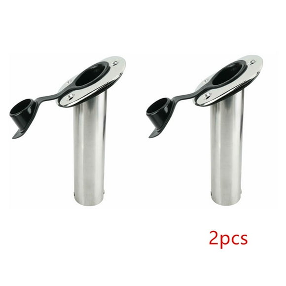 1 Pcs Support de Canne à Pêche en Acier Inoxydable 15 Degrés Support de Canne à Pêche Encastré Accessoire de Pêche, Longue Durée