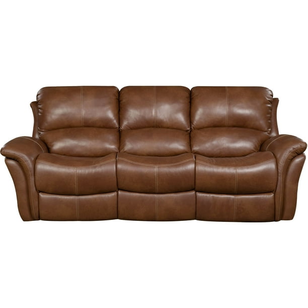Cambridge Appalachia Leather Double Reclining Sofa In Brown Com Cambridge Appalachia Leather Double, Best Quality Leather Reclining Sofas