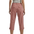 thumbnail image 3 of Cargo Capris for Women 2026 Summer Casual High Waisted Button Loose Travel Hiking Capri Cropped Pants with Pockets, 3 of 4