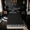 thumbnail image 4 of meiyoeat Bow Cheetah B Zipper Full Size Comforter Sets with Fitted Sheet and 2 Pillowcases for Women Girls, Fashion Cheetah Print Ribbon Zipper Bedding Set, Black White, Black Reversible, 4-Piece, 4 of 6
